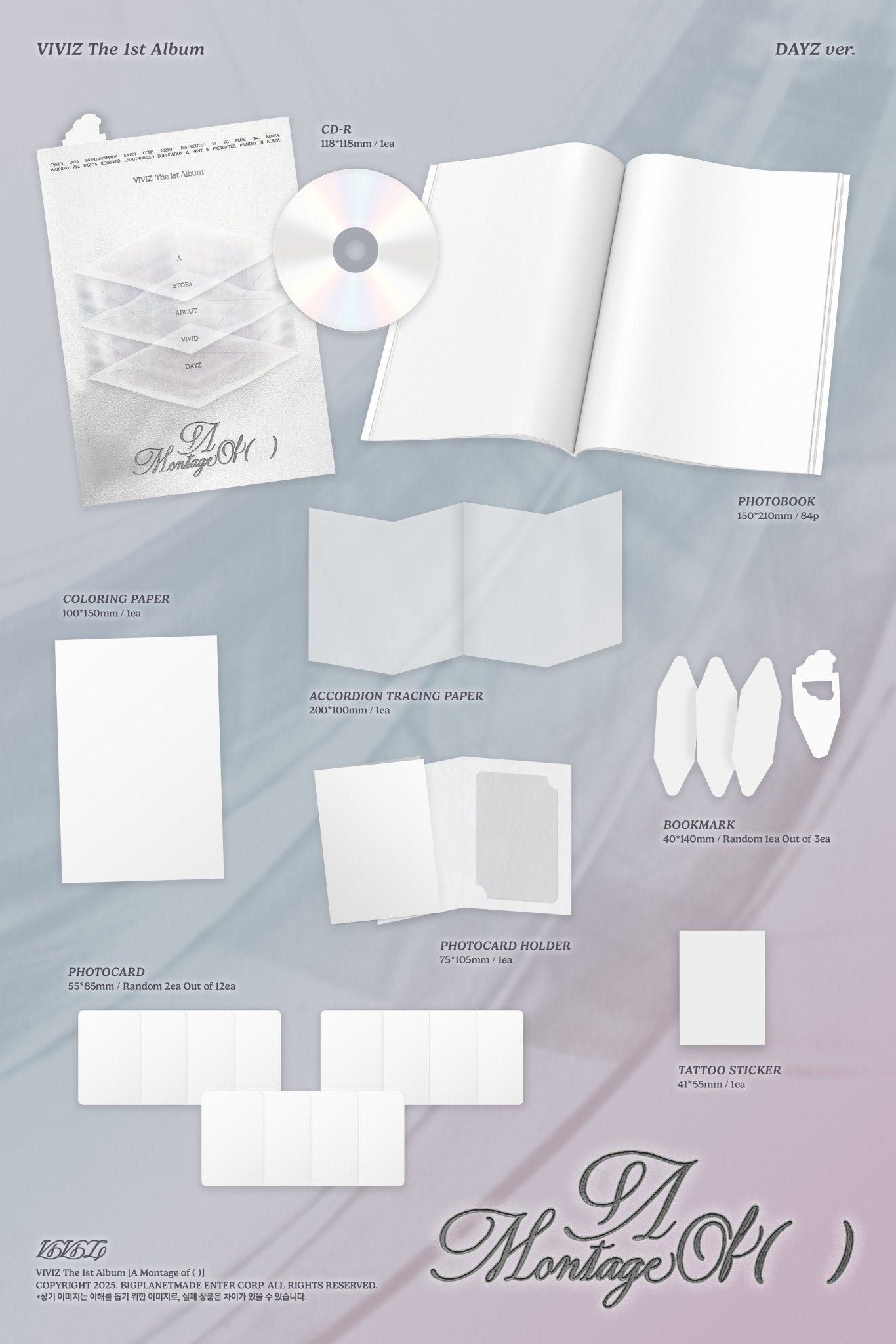 VIVIZ - The 1st Album 'A Montage of ( )' pob included