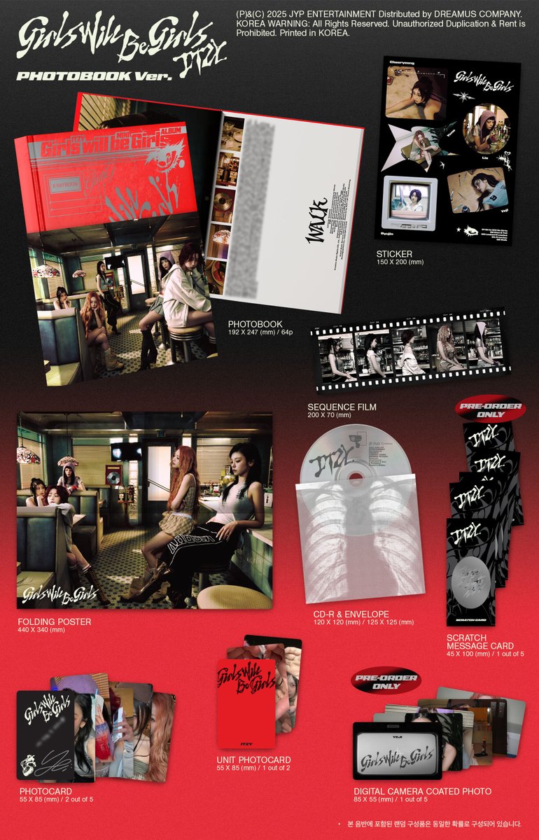 ITZY [girls will be girls] photobook ver PRE-ORDER