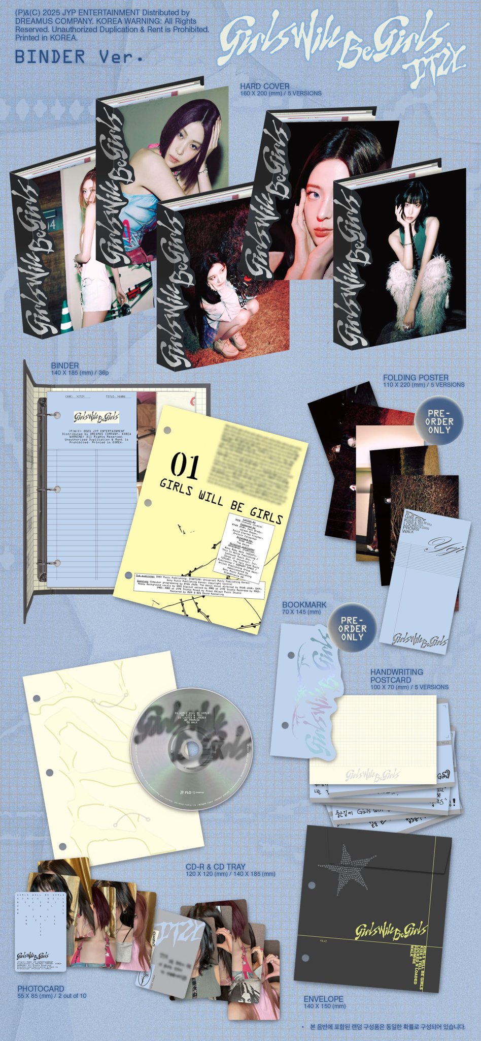 ITZY [girls will be girls] binder ver PRE-ORDER