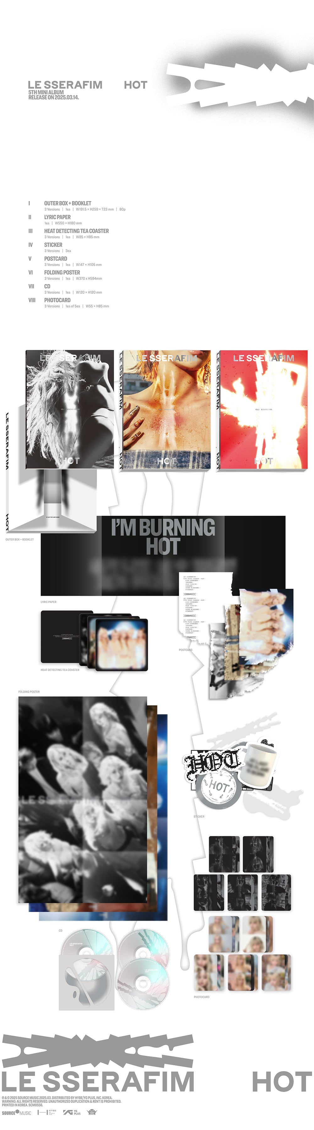 LE SSERAFIM - 5th Mini Album [HOT]