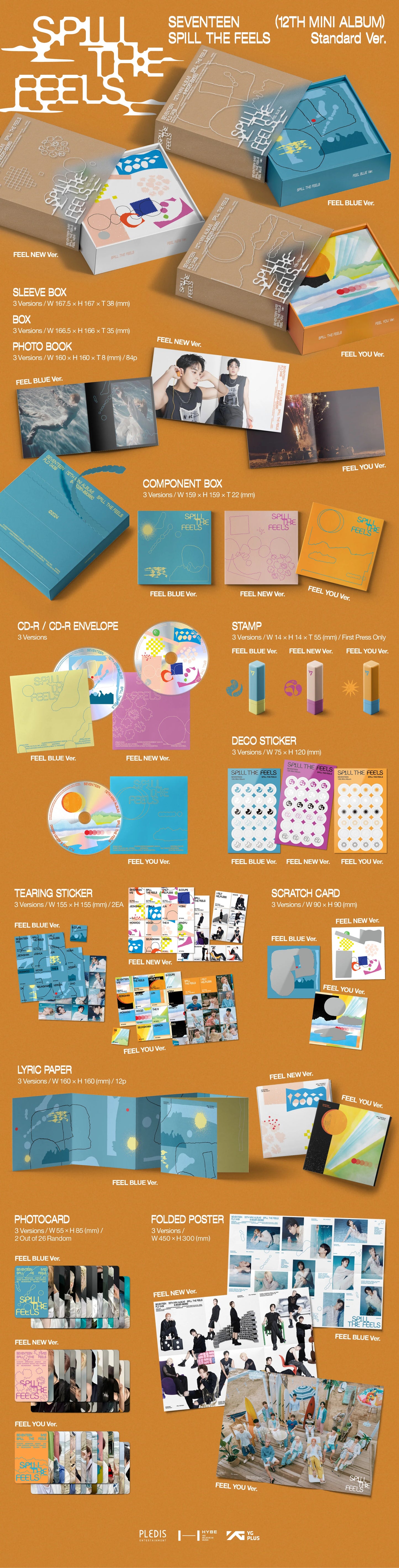 SEVENTEEN - 12th Mini Album 'SPILL THE FEELS'