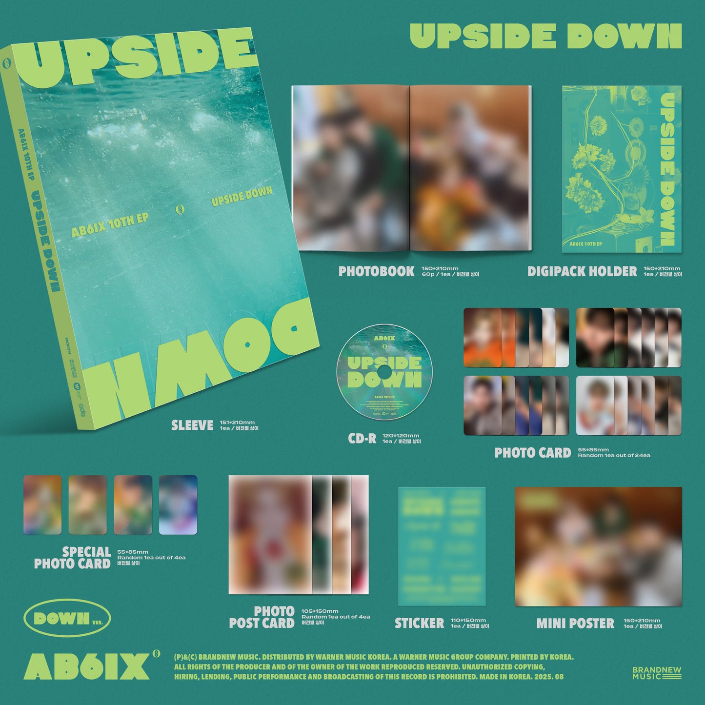 AB6IX - 10th EP Album [UPSIDE DOWN] (Photobook Ver.)